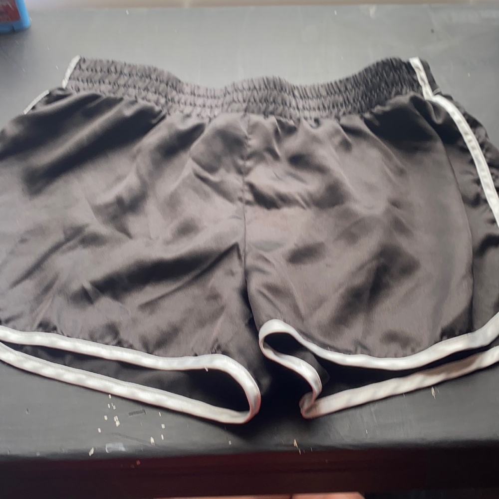 Black athletic shorts